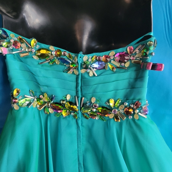 sachin and babi light blue dress Light Blue Homecoming Dresses with Dreamy Elegance main image 1